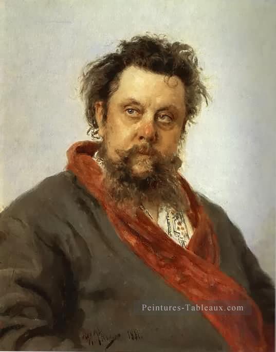 Modeste Mussorgsky russe réalisme Ilya Repin Peintures à l'huile